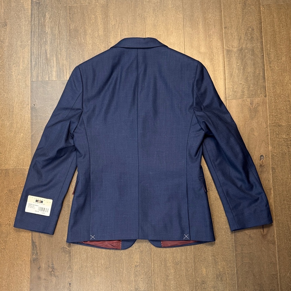 Joseph Abboud Dark Blue Blazer with Red Lining - Picture 3 of 4